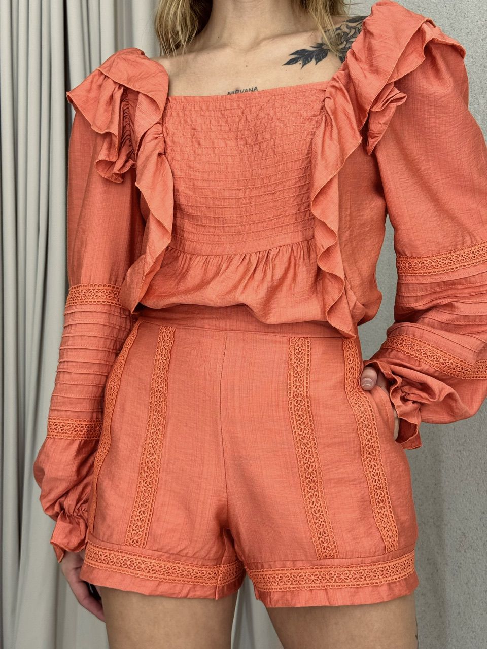 CONJUNTO ALESSANDRA BOHO LARANJA