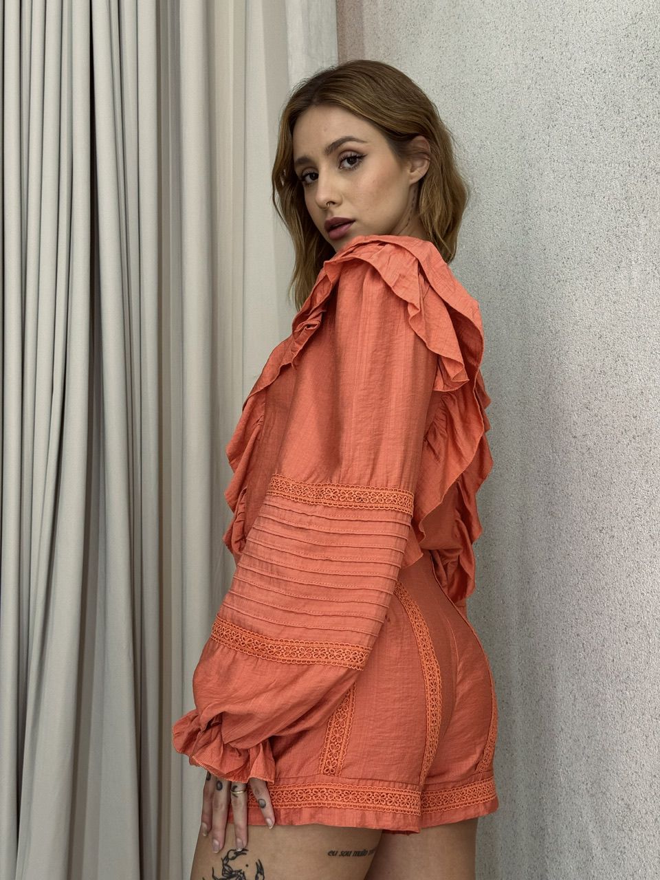 CONJUNTO ALESSANDRA BOHO LARANJA