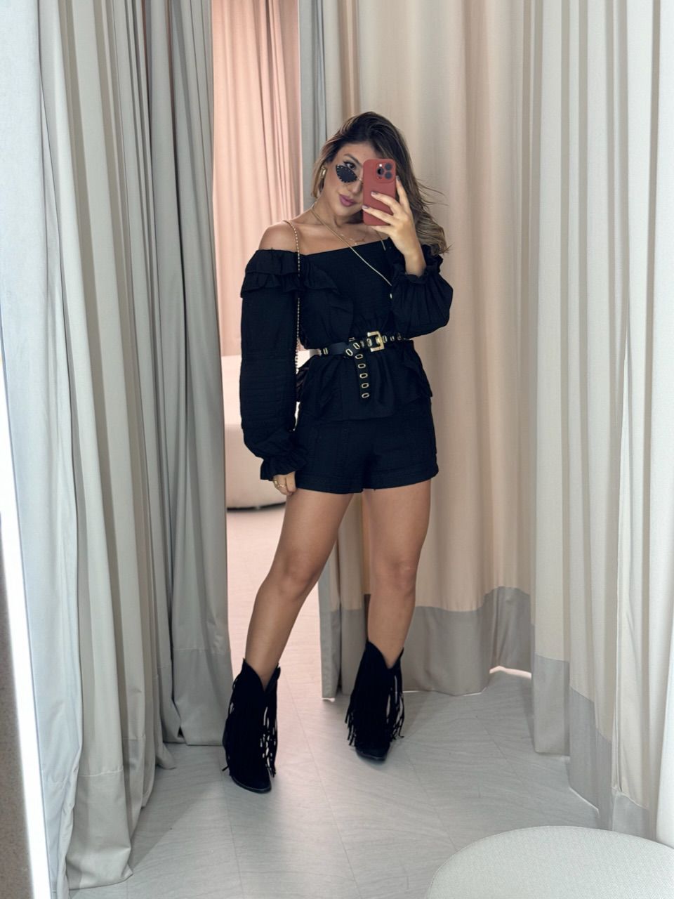 CONJUNTO ALESSANDRA BOHO PRETO
