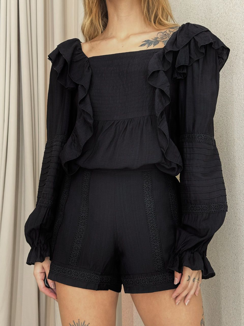 CONJUNTO ALESSANDRA BOHO PRETO