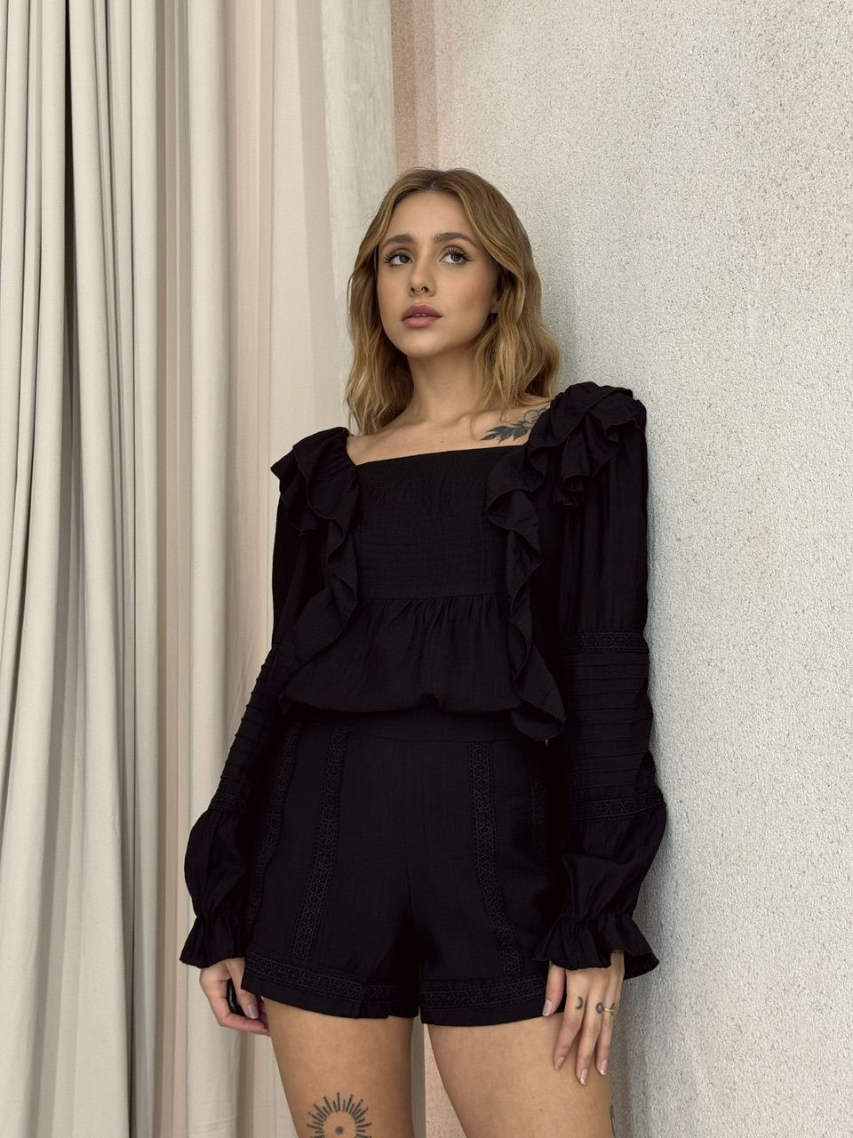 CONJUNTO ALESSANDRA BOHO PRETO