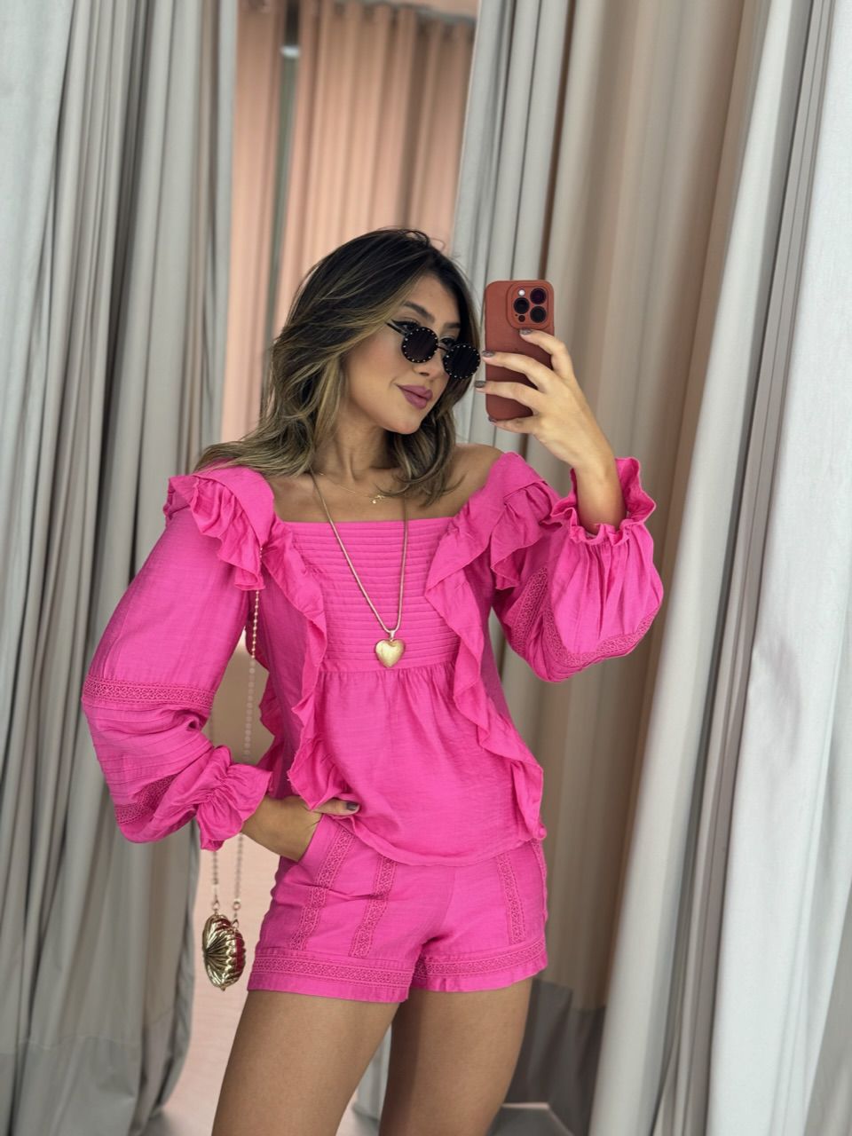 CONJUNTO ALESSANDRA BOHO ROSA
