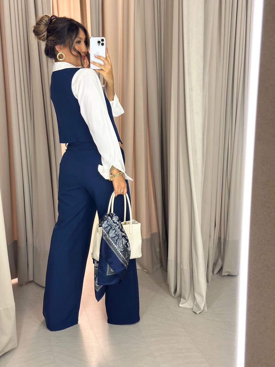 CONJUNTO VIRGÍNIA CALÇA MARINHO