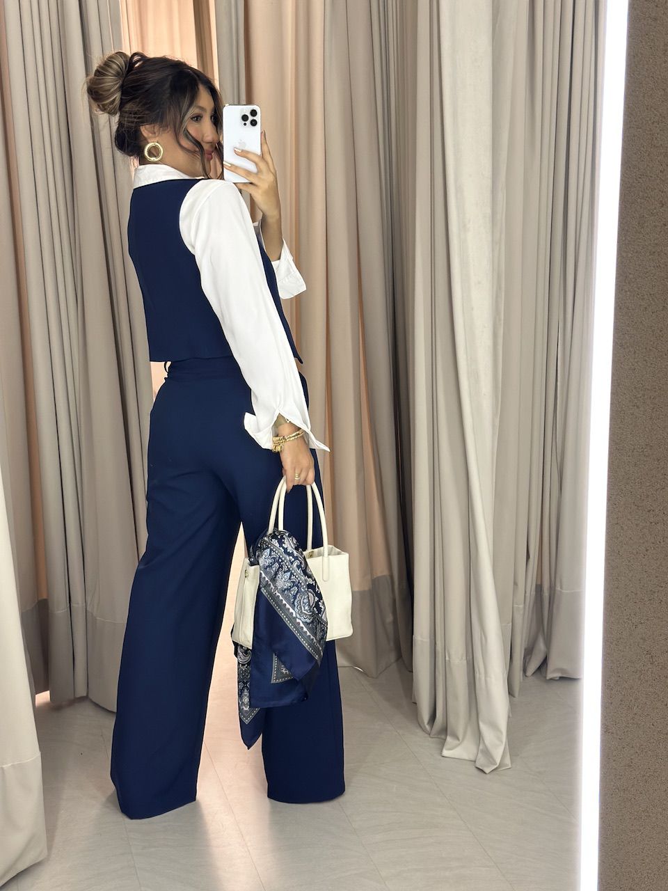CONJUNTO VIRGÍNIA CALÇA MARINHO