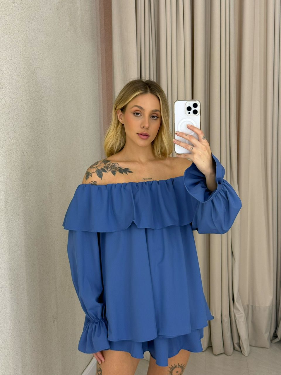 CONJUNTO ZOE BABADOS AZUL