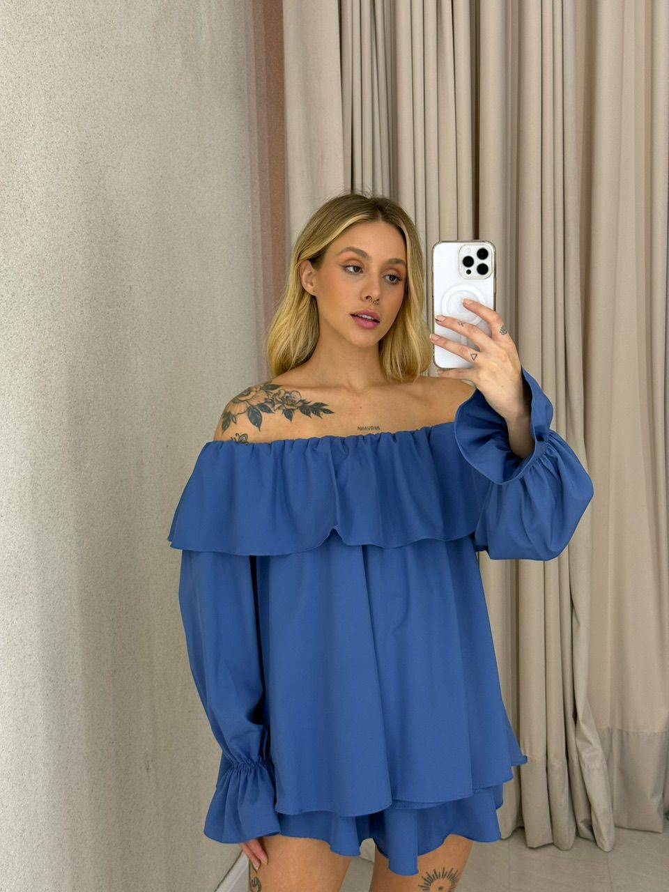 CONJUNTO ZOE BABADOS AZUL