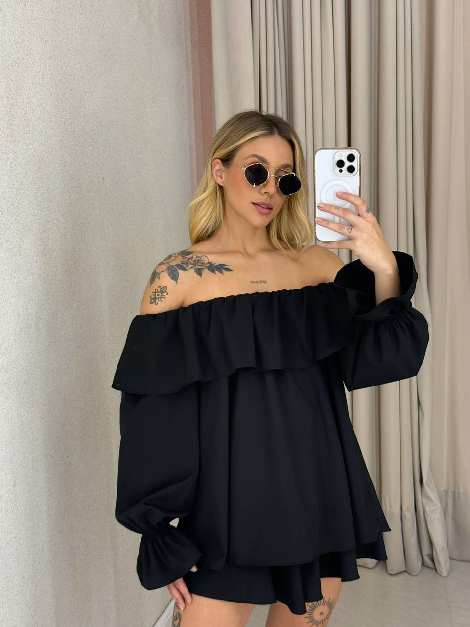 CONJUNTO ZOE BABADOS PRETO