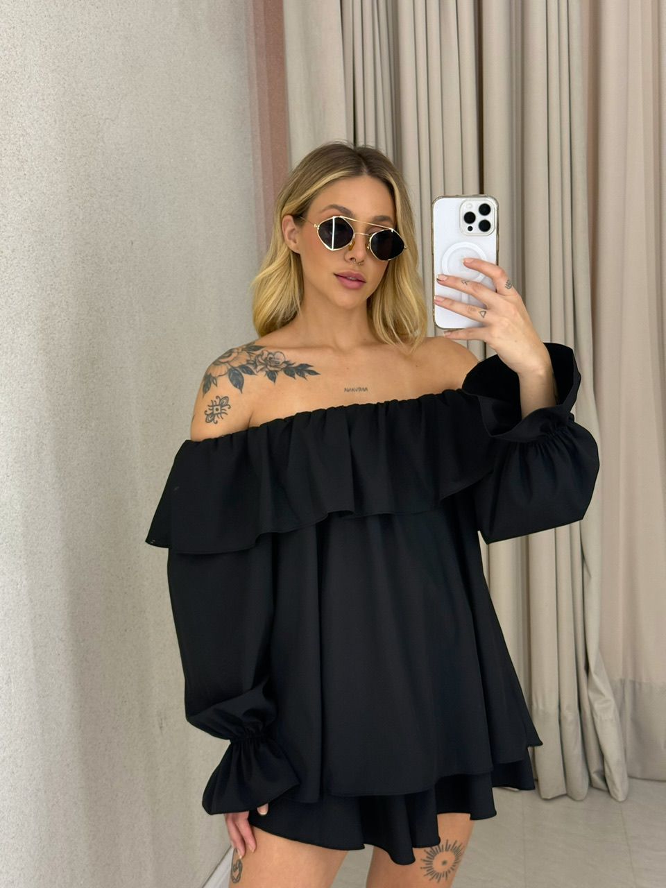 CONJUNTO ZOE BABADOS PRETO