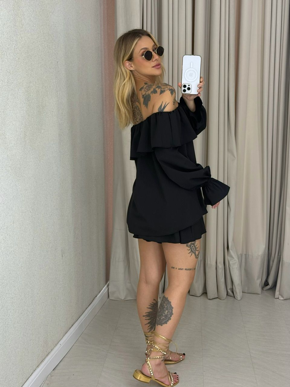 CONJUNTO ZOE BABADOS PRETO