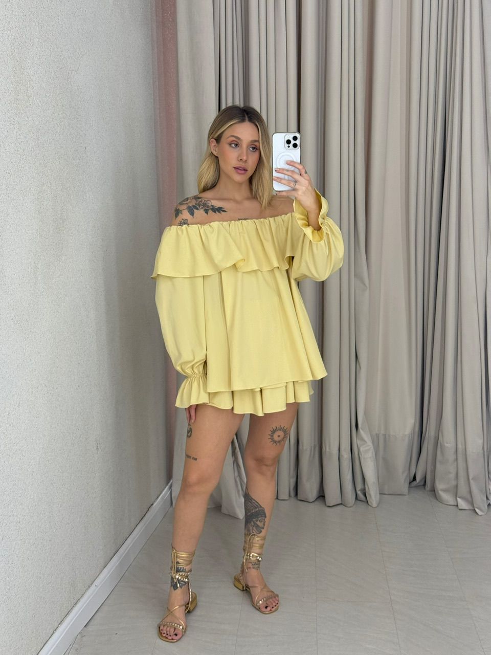 CONJUNTO ZOE BABADOS YELLOW BUTTER