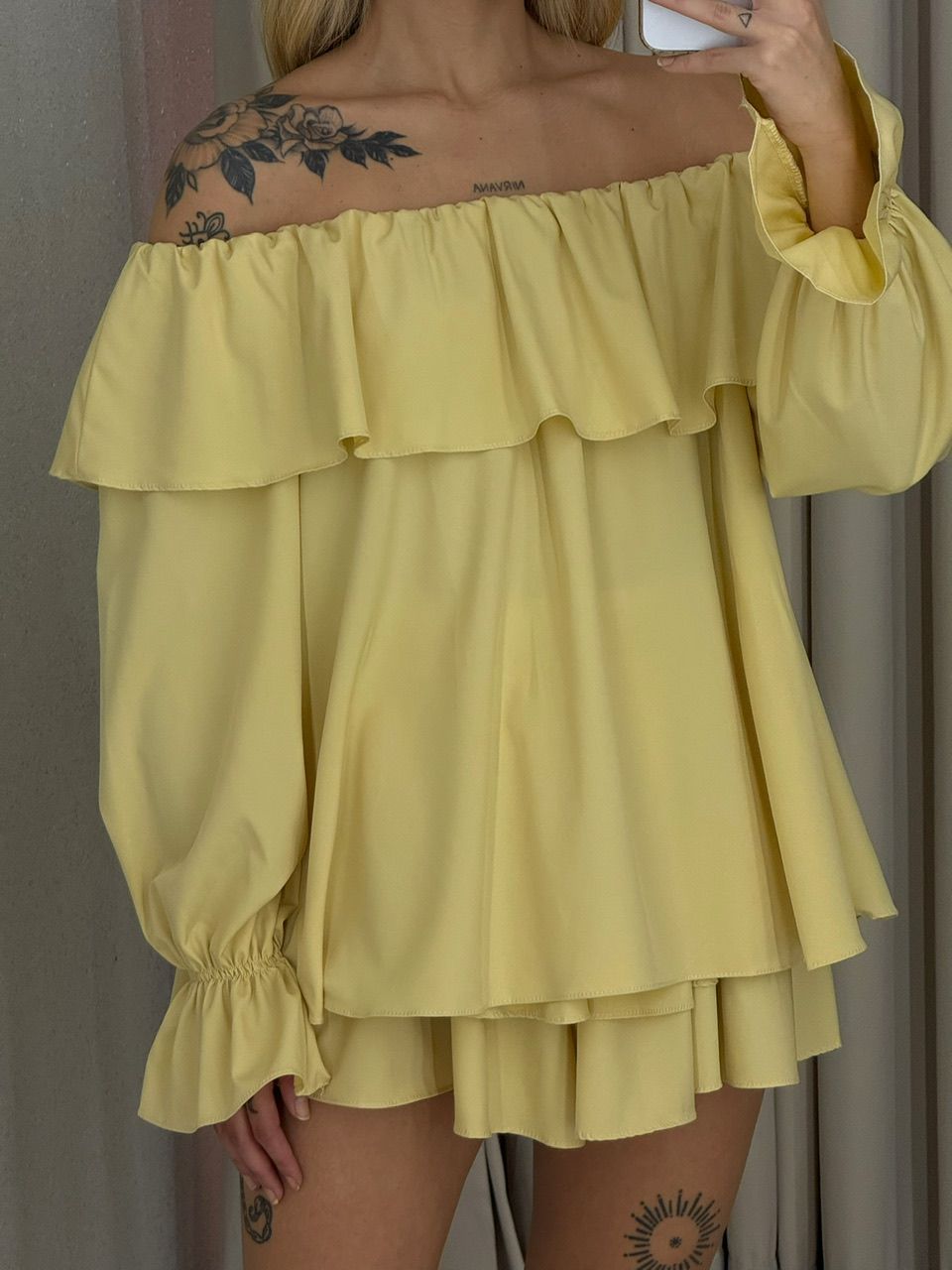 CONJUNTO ZOE BABADOS YELLOW BUTTER