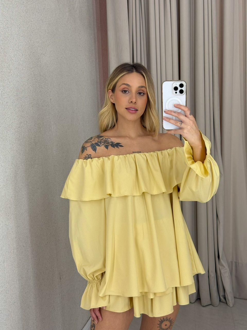 CONJUNTO ZOE BABADOS YELLOW BUTTER