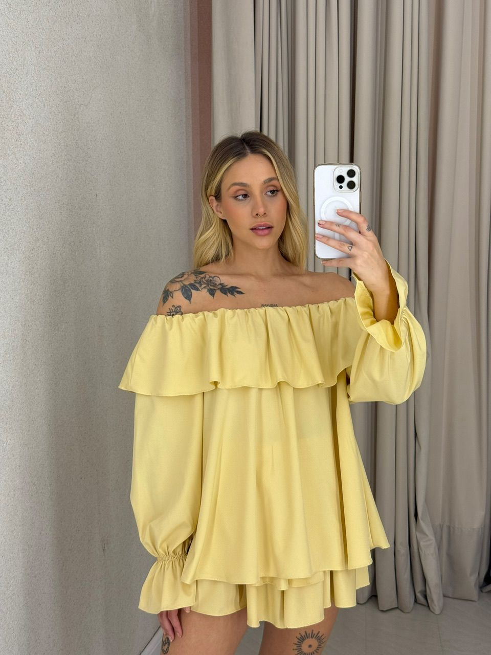 CONJUNTO ZOE BABADOS YELLOW BUTTER