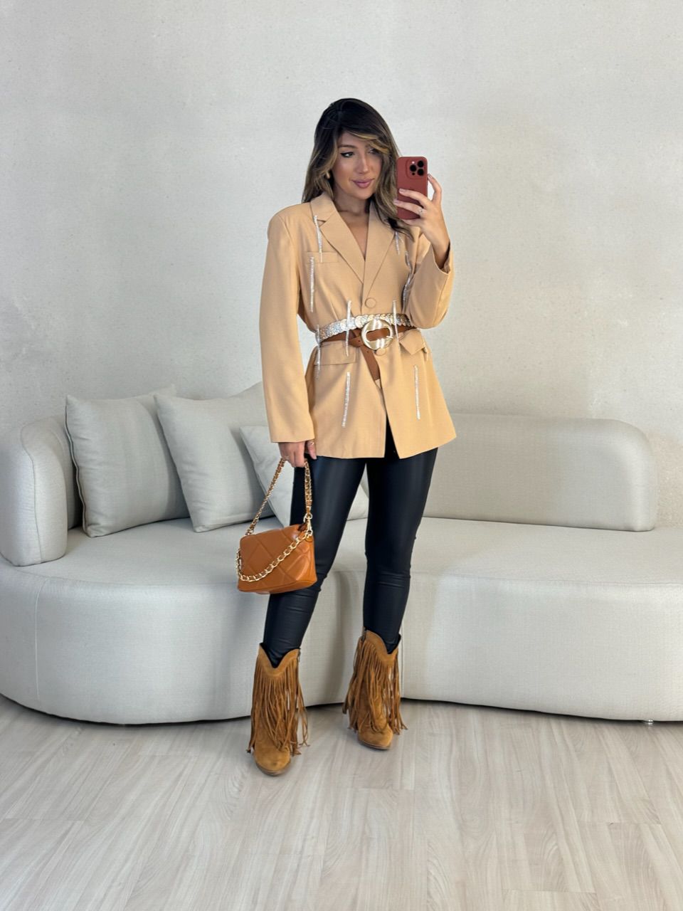 BLAZER BEATRIZ STRASS NUDE