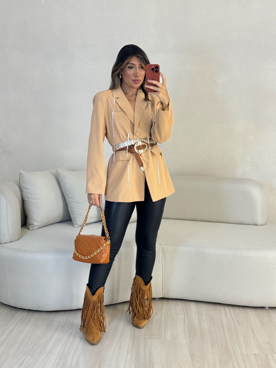 BLAZER BEATRIZ STRASS NUDE