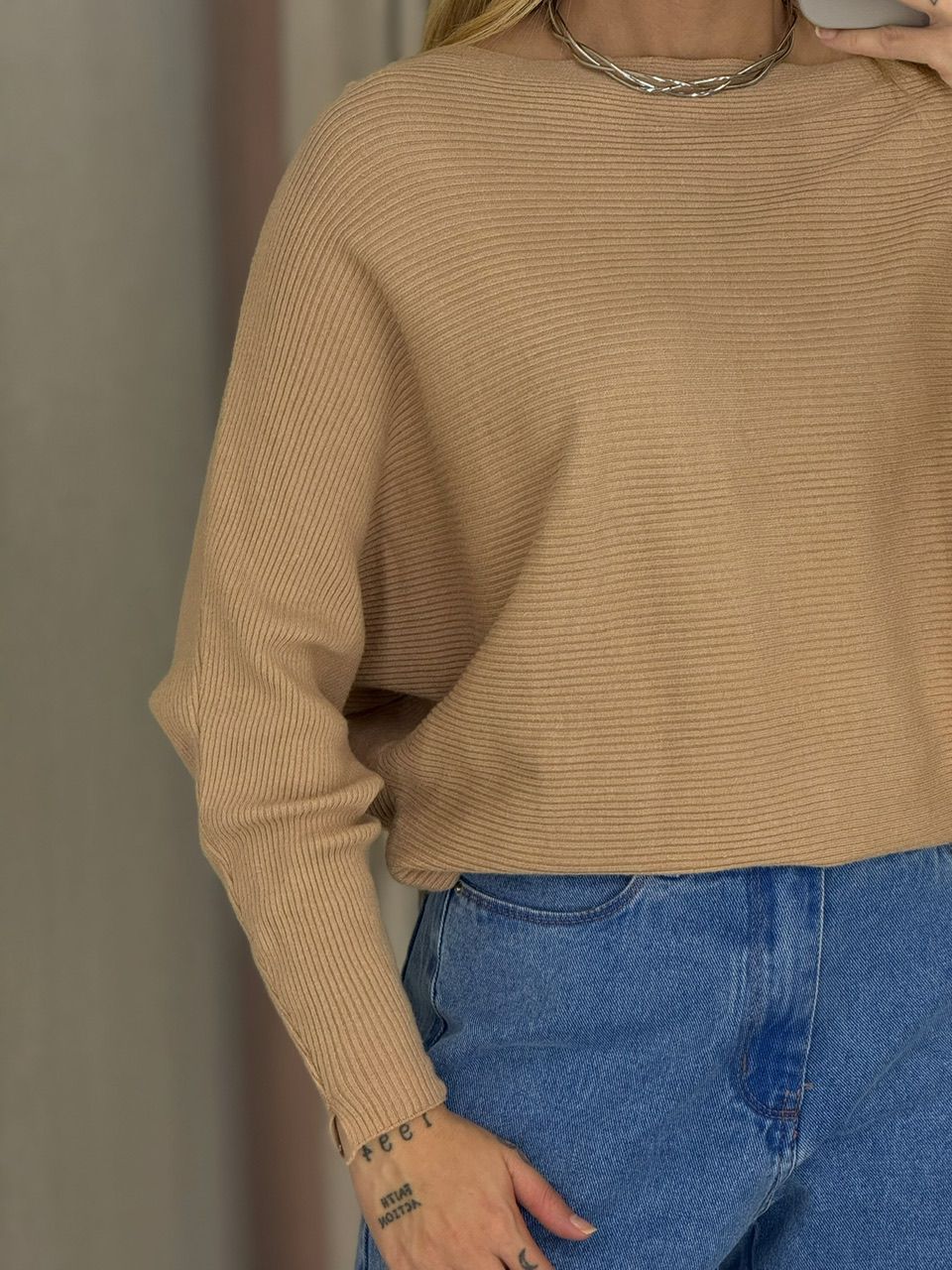 BLUSA ADRIANE TRICOT NUDE