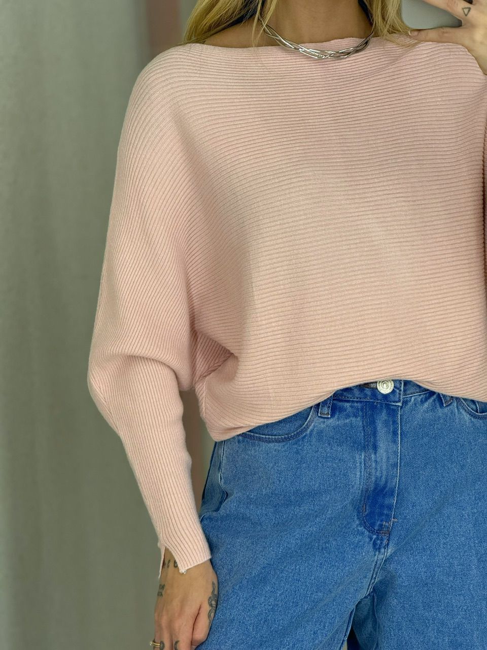 BLUSA ADRIANE TRICOT ROSA