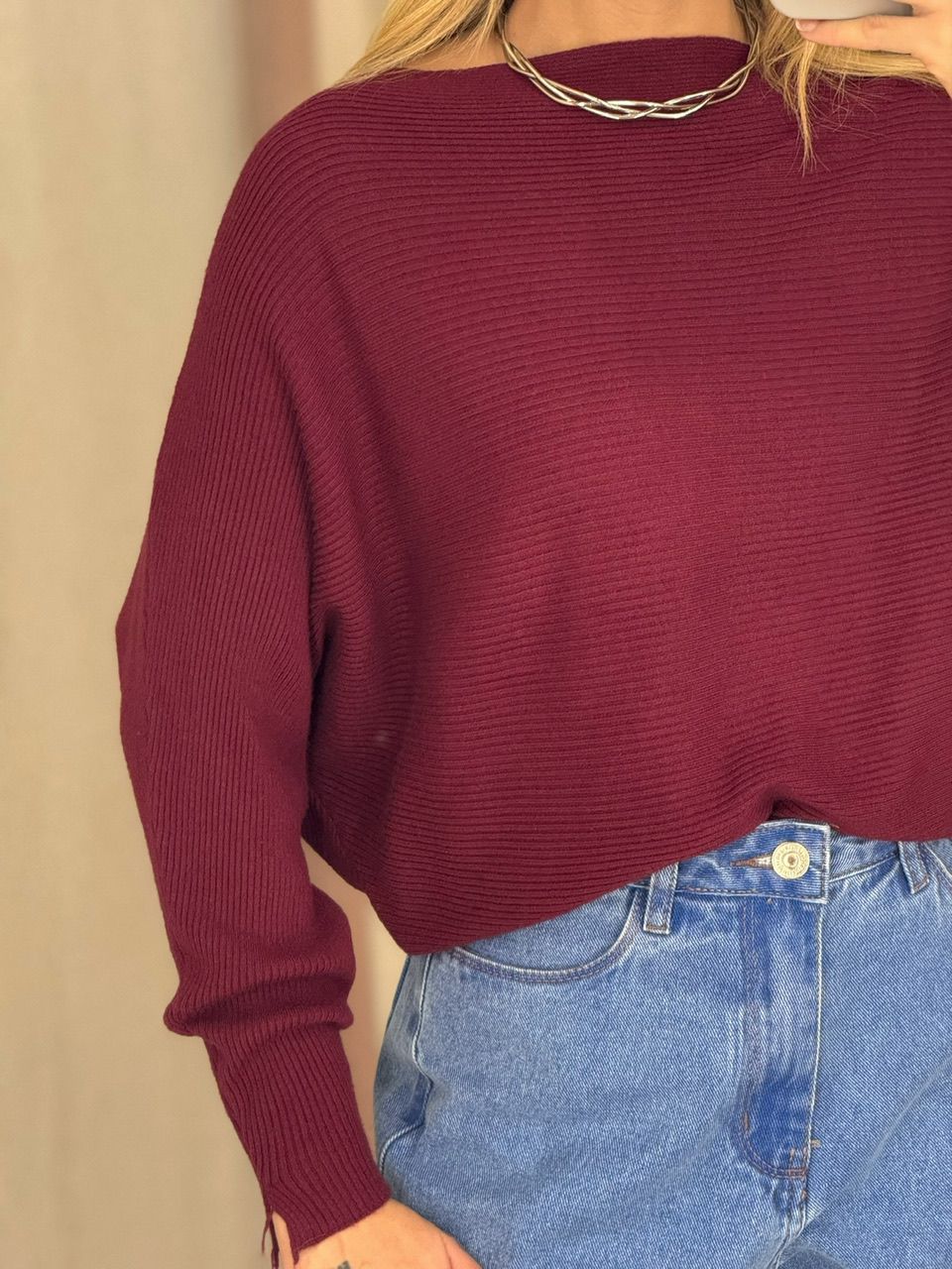 BLUSA ADRIANE TRICOT VINHO