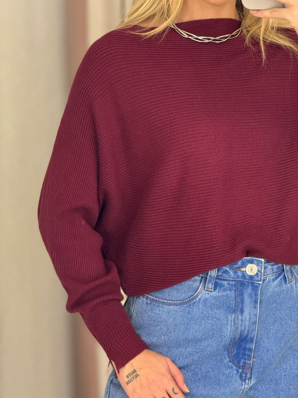BLUSA ADRIANE TRICOT VINHO
