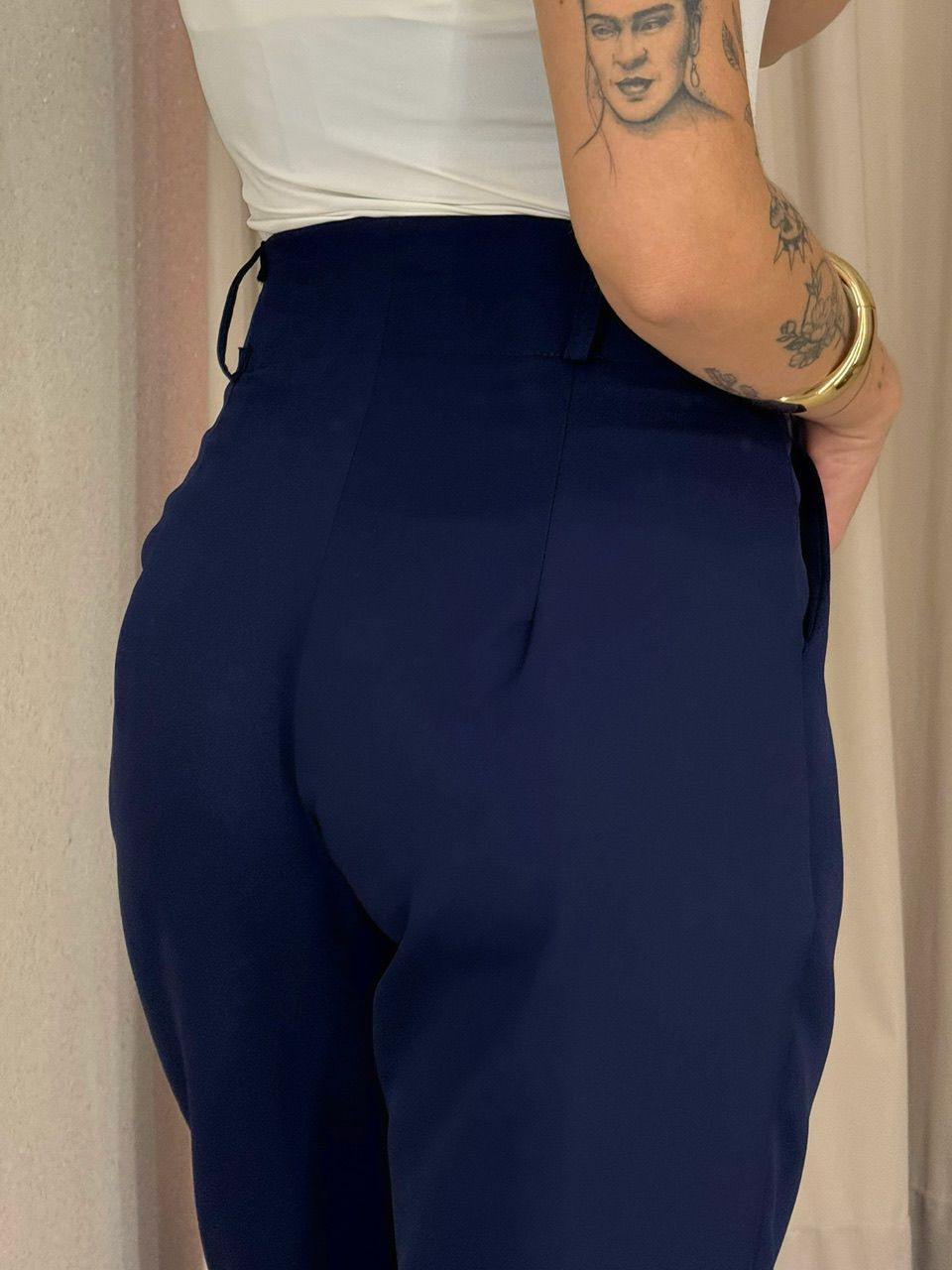 CALÇA ADELE CENOURA MARINHO