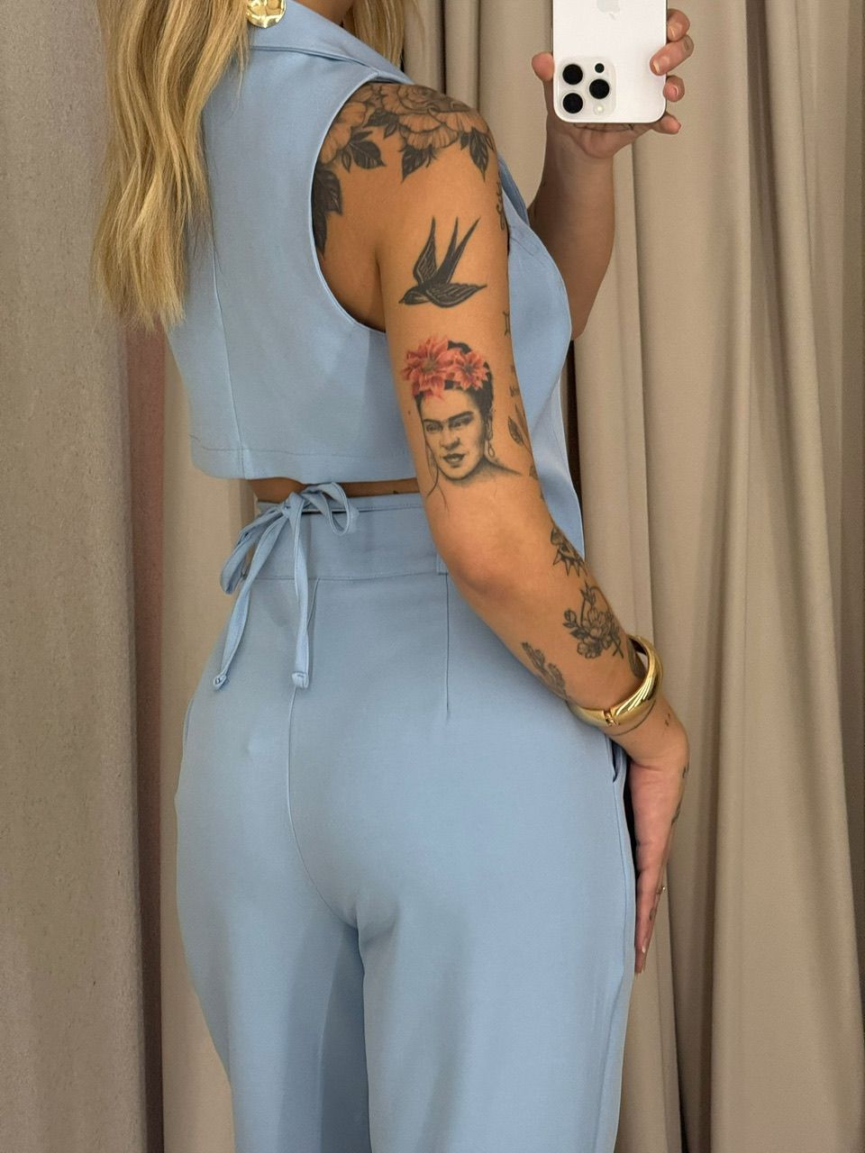 CONJUNTO ELISETE CALÇA AZUL