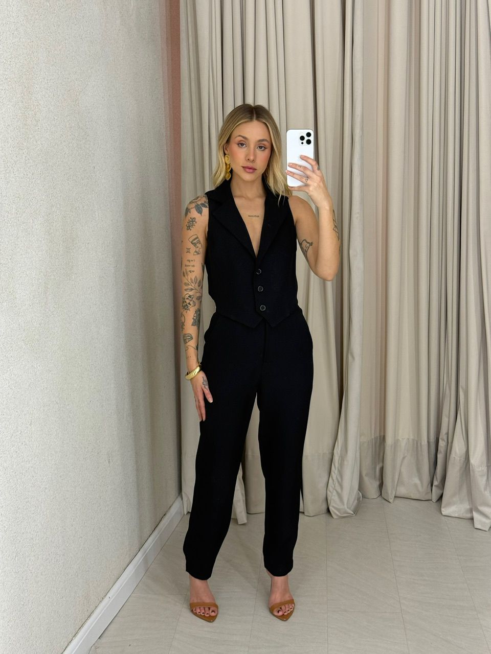 CONJUNTO ELISETE CALÇA PRETO