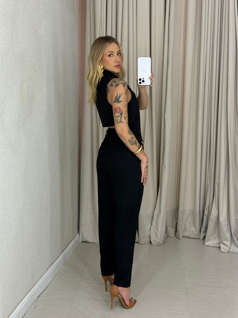 CONJUNTO ELISETE CALÇA PRETO