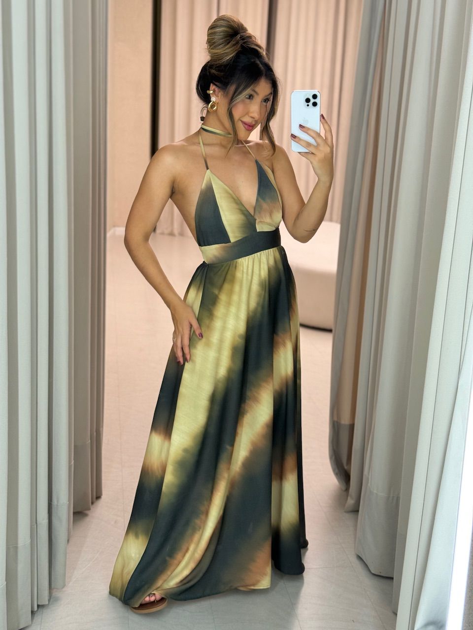 VESTIDO CORALINA ALÇA VERDE - 0064580014 - CAROLLA FERRARO