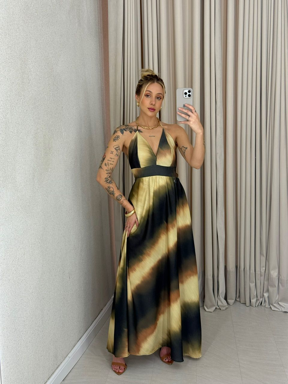 VESTIDO CORALINA ALÇA VERDE
