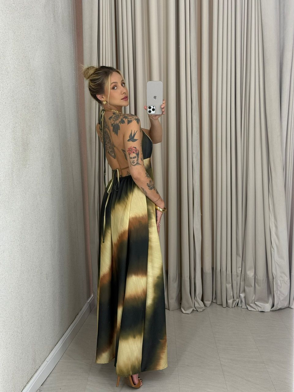 VESTIDO CORALINA ALÇA VERDE