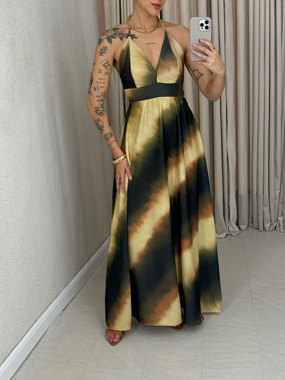 VESTIDO CORALINA ALÇA VERDE