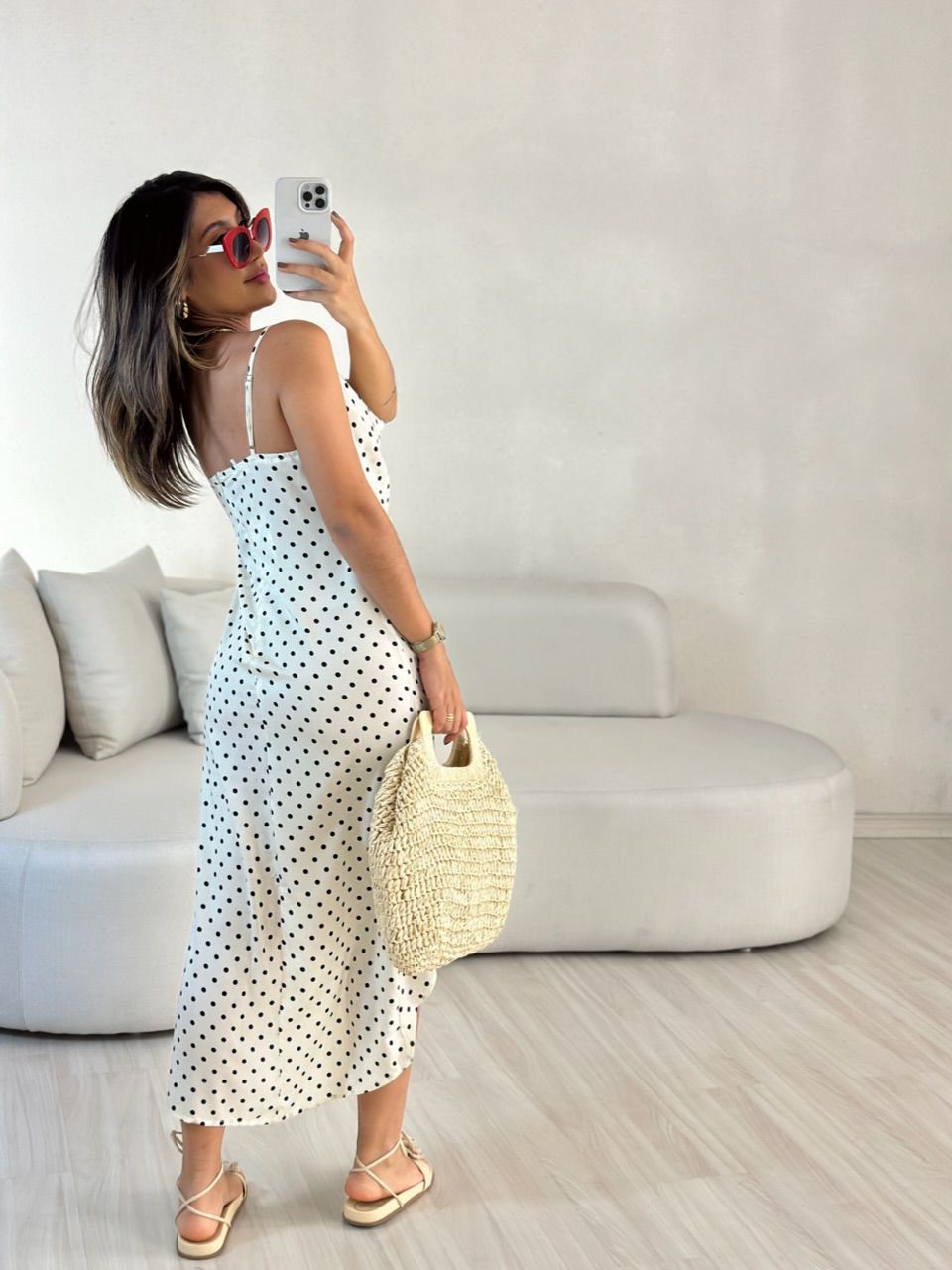 VESTIDO ANA LAURA POÁ MARFIM