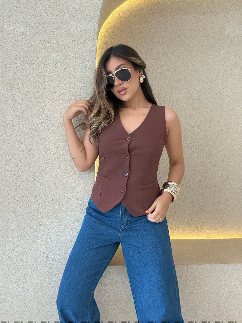 COLETE FERNANDA BASIC MARROM