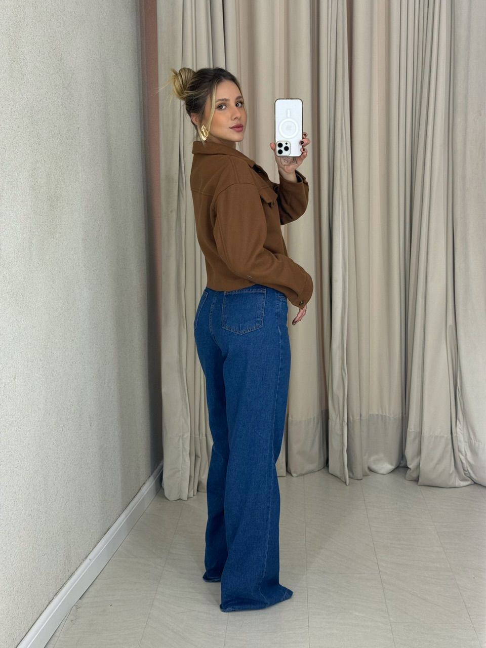 JAQUETA LAVINIA BOTÕES MARROM