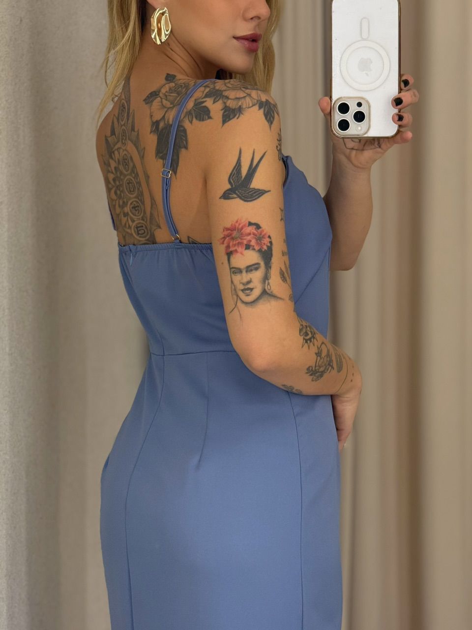 VESTIDO SORAIA ALÇA AZUL