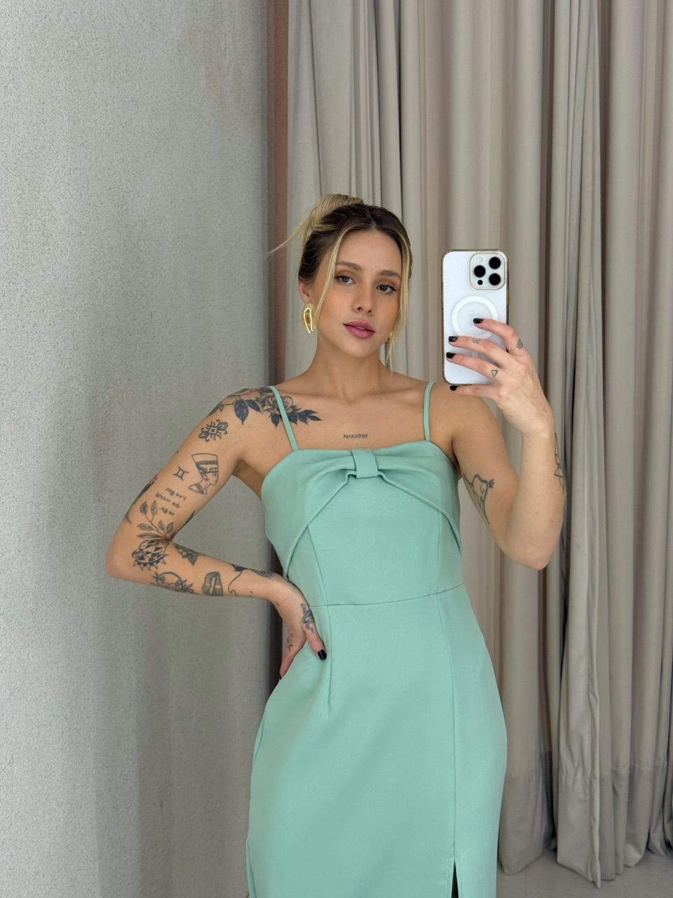 VESTIDO SORAIA ALÇA VERDE