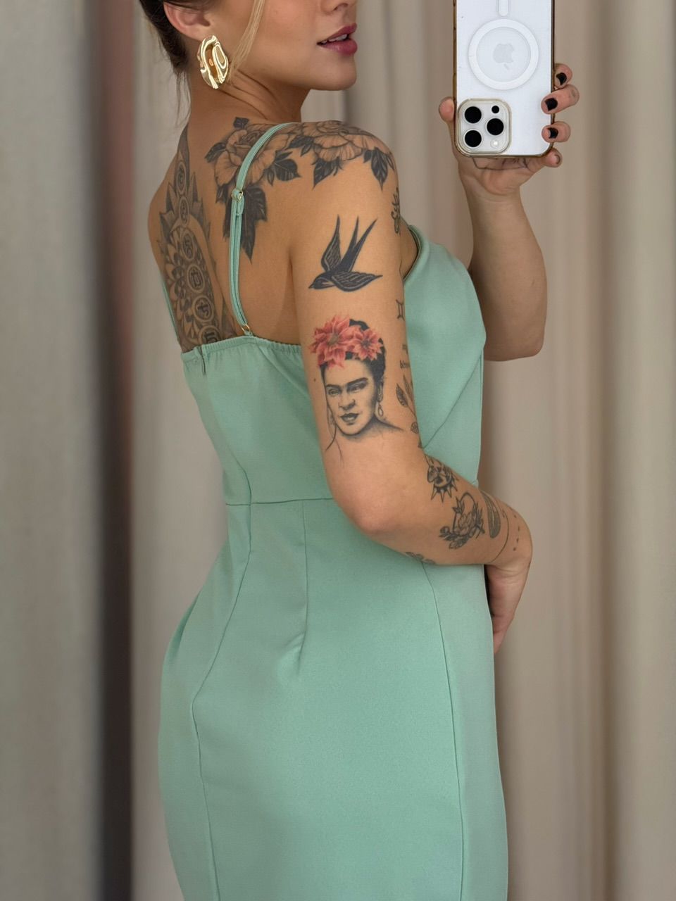 VESTIDO SORAIA ALÇA VERDE