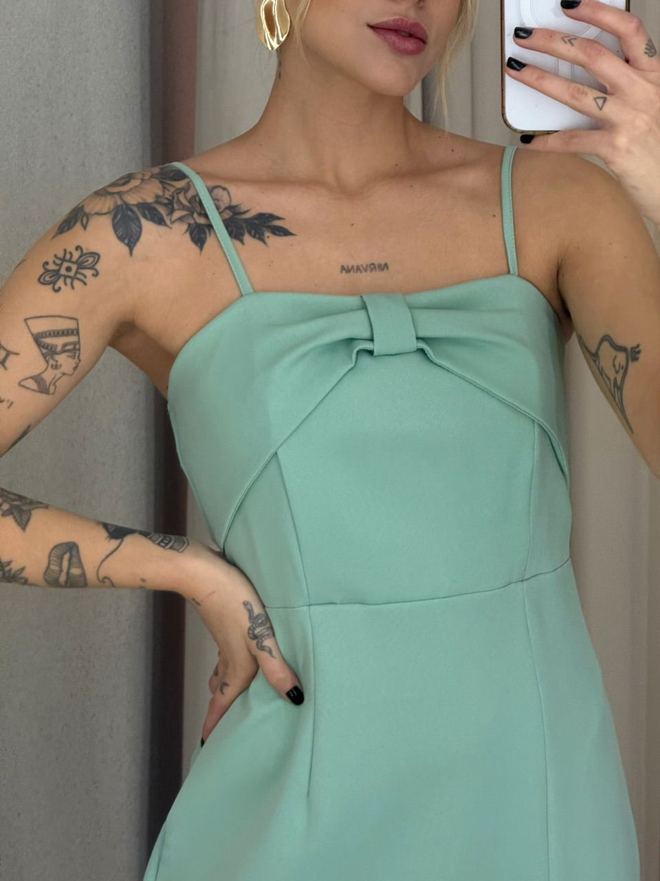 VESTIDO SORAIA ALÇA VERDE