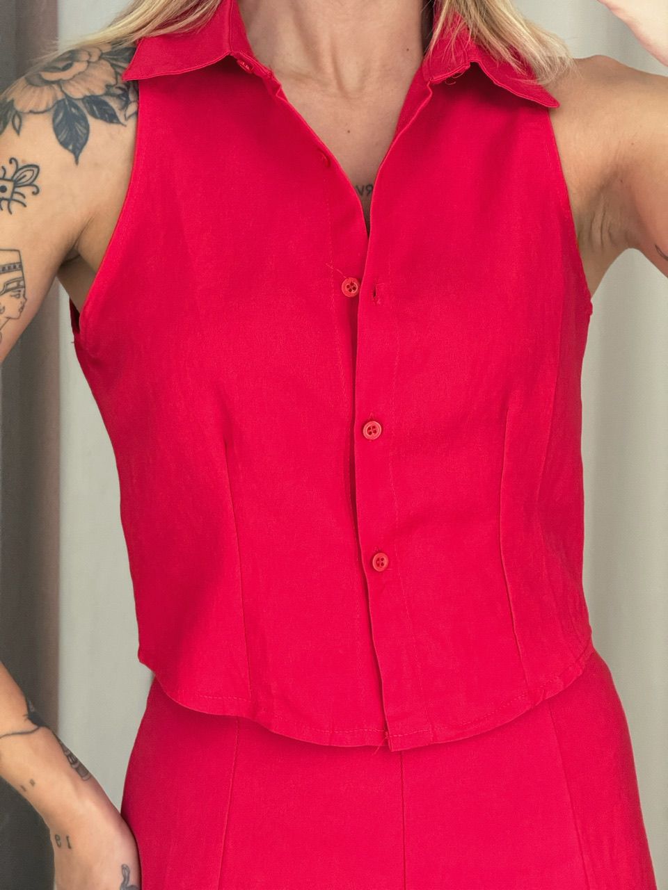 CONJUNTO ANNE COLETE VERMELHO