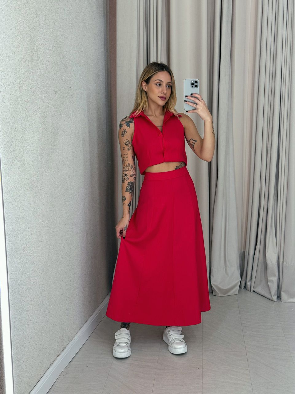 CONJUNTO ANNE COLETE VERMELHO