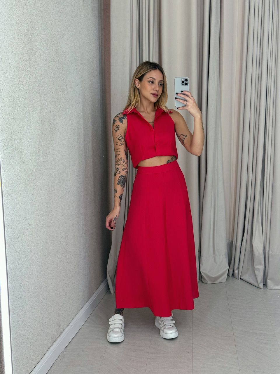 CONJUNTO ANNE COLETE VERMELHO