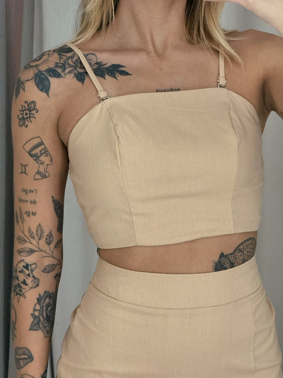 CONJUNTO HANNA TOP SAIA NUDE