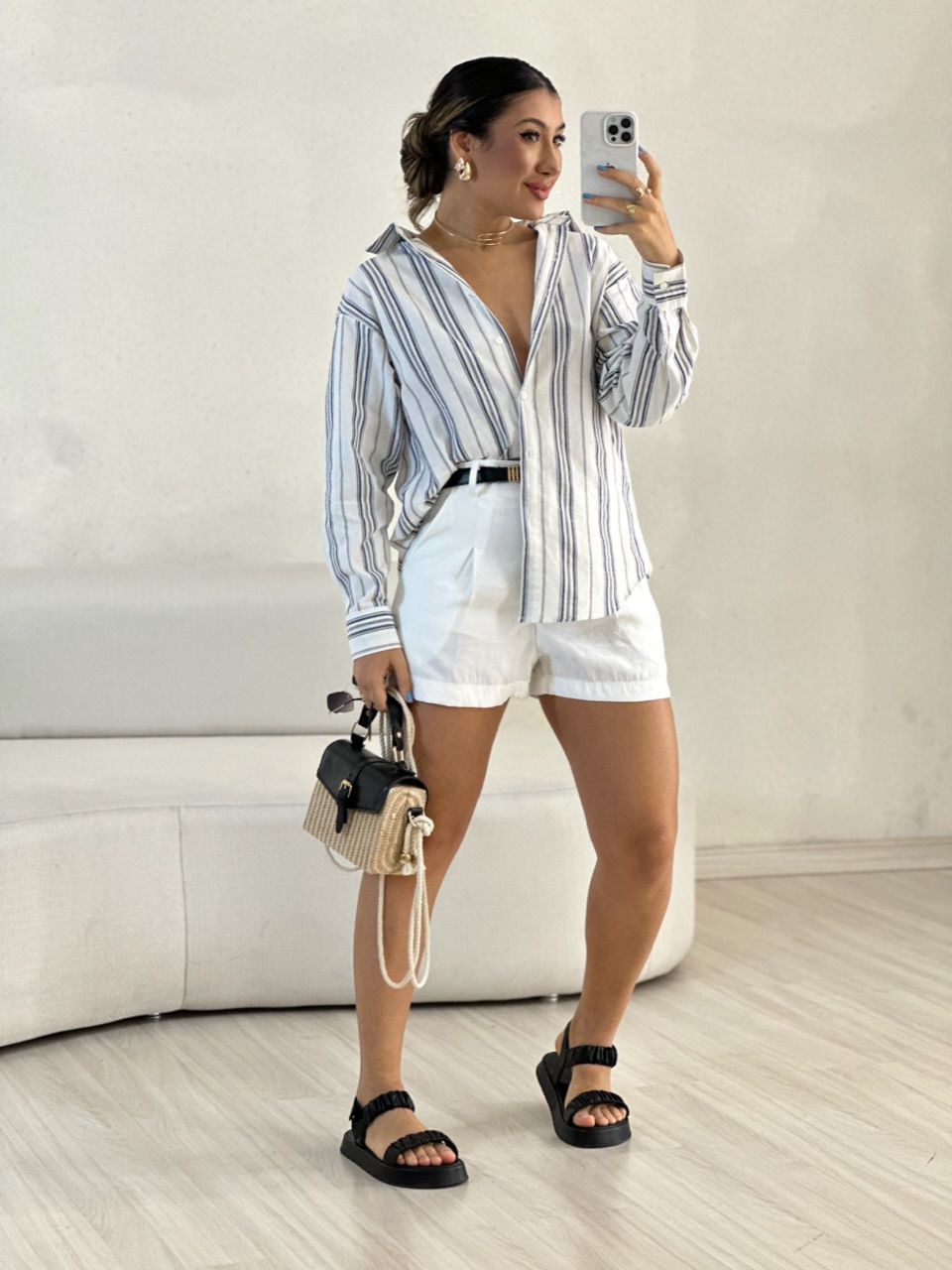 SHORT ALFAIATARIA 02 OFF