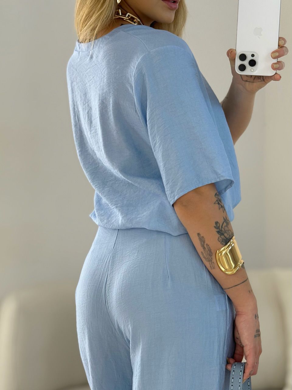 CONJUNTO ANA CLARA CALÇA BABY BLUE