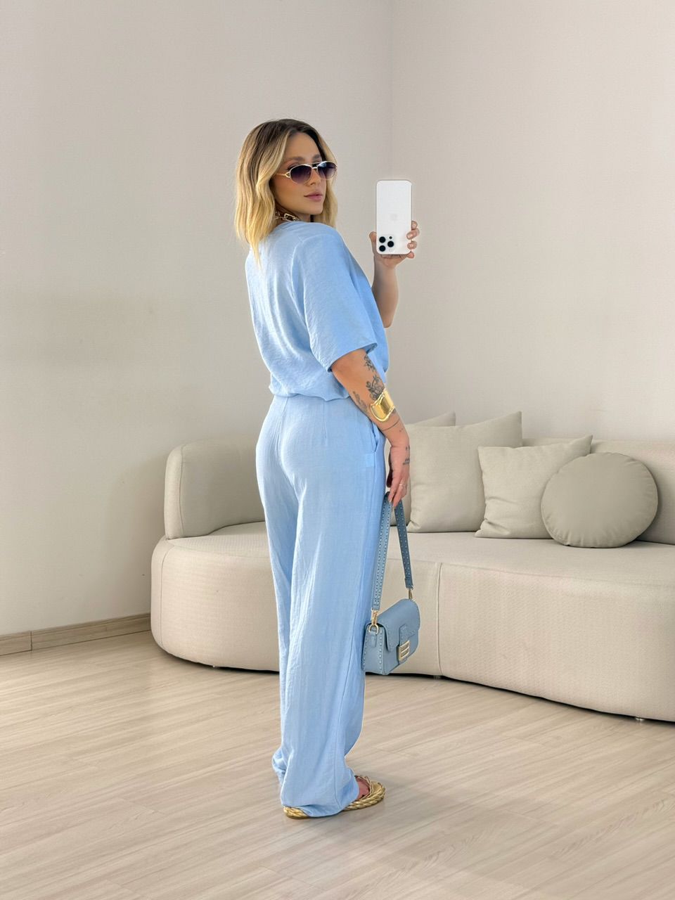 CONJUNTO ANA CLARA CALÇA BABY BLUE