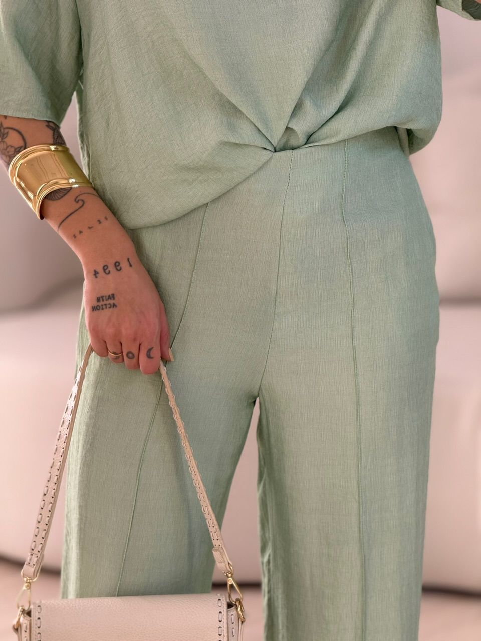 CONJUNTO ANA CLARA CALÇA BABY GREEN