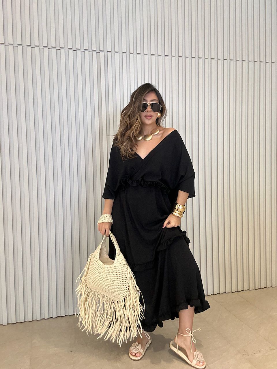 VESTIDO TULUM CF PRETO - 0068110032 - CAROLLA FERRARO