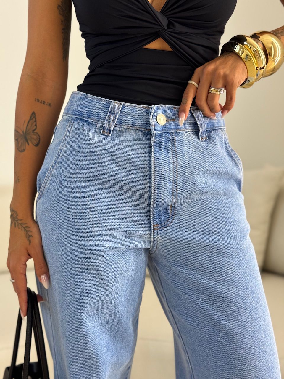 CALÇA AMÉLIA JEANS JEANS CLARO