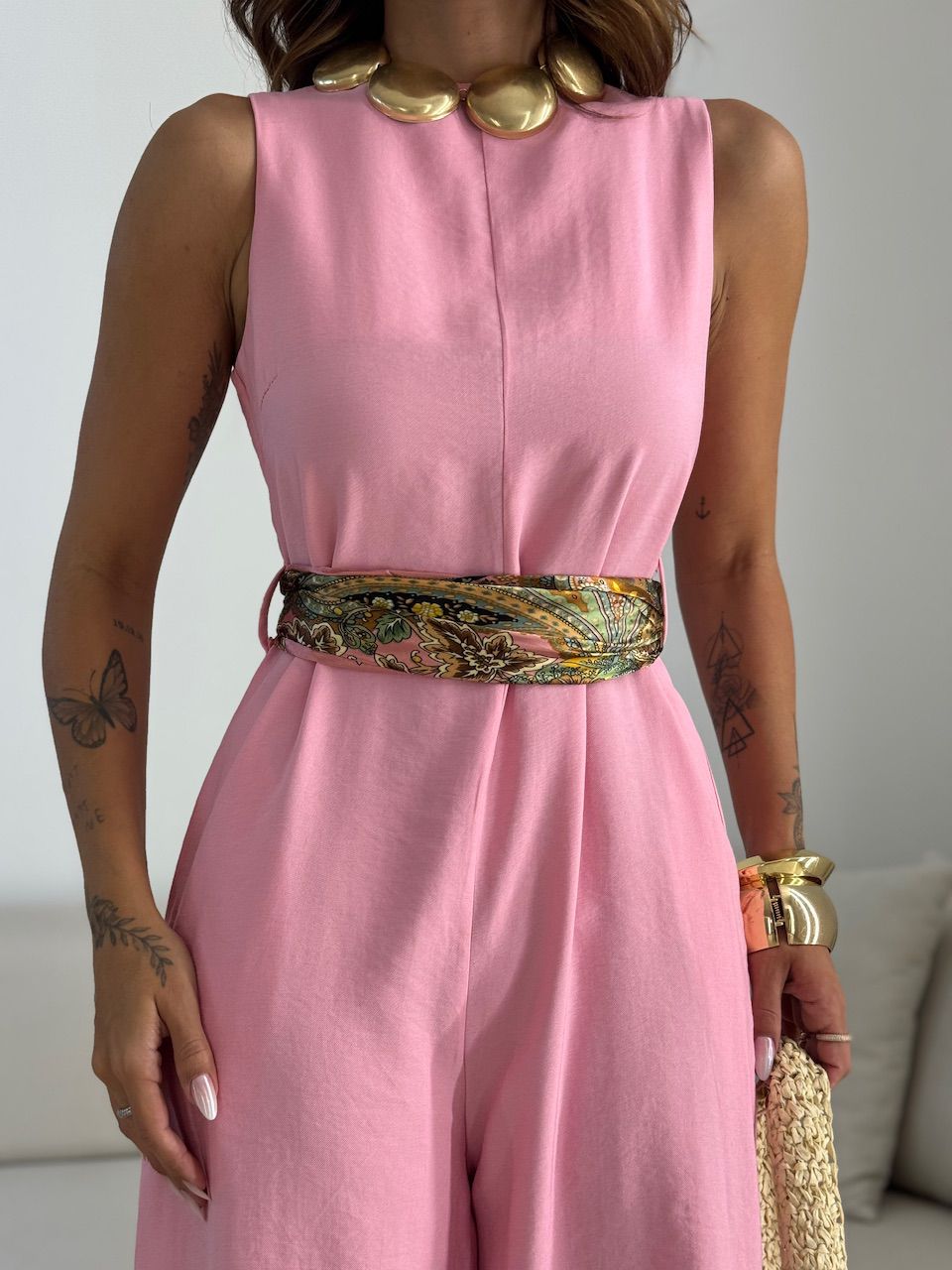 MACACÃO ALICIA FAIXA ROSA