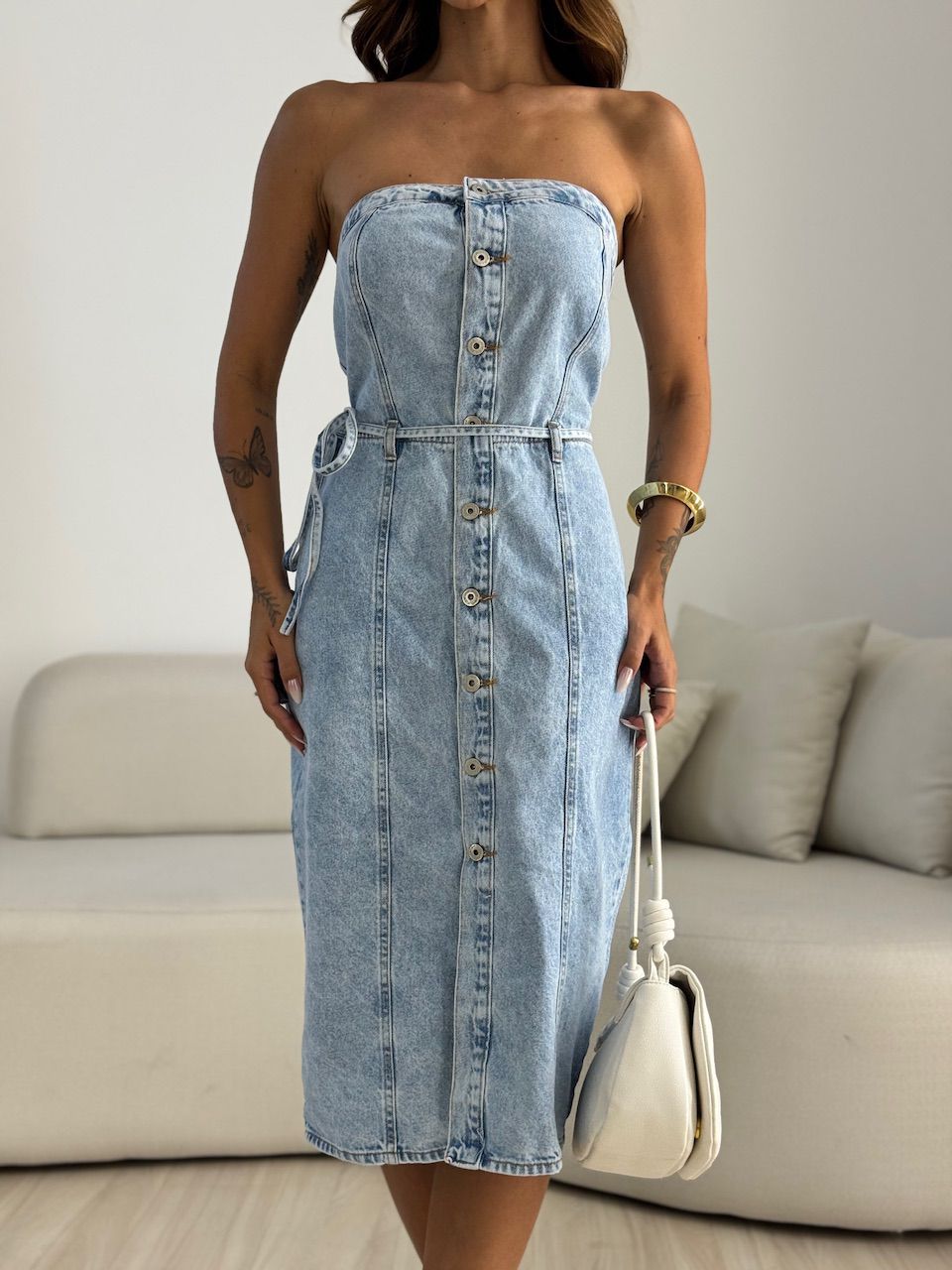 VESTIDO MAITÊ BOTÕES JEANS